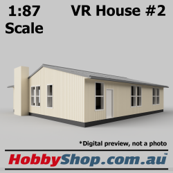 VR Employee House #2 Cream 3 Bedroom 1:87 Scale
