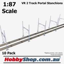 VR Merz 2 Track Portal Stanchion 76mm 1:87 Scale 10 pack