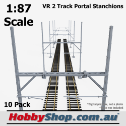 VR Merz 2 Track Portal Stanchion HO 1:87 Scale - 10 pack