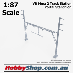 VR Merz 2 Track Station Portal Stanchion (Power) 76mm 1:87 Scale