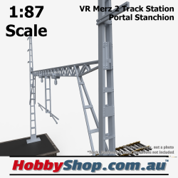 VR Merz 2 Track Station Portal Stanchion (Power) HO 1:87 Scale