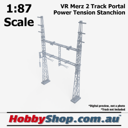 VR Merz 2 Track Portal Power Tension Stanchion 76mm 1:87 Scale