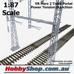 VR Merz 2 Track Portal Power Tension Stanchion HO 1:87 Scale