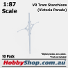 VR Tram Stanchions (Victoria Parade) 10 Pack HO Scale 1:87 Scale