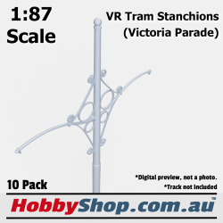 VR Tram Stanchions (Victoria Parade) 10 Pack HO Scale 1:87 Scale