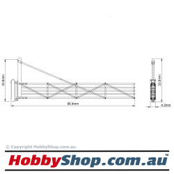 VR Railway Gates #1 26' (4 Pack) 1:87 Scale