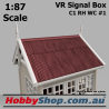 VR Signal Box #1 [C1 RH WC] Beige HO 1:87 Scale