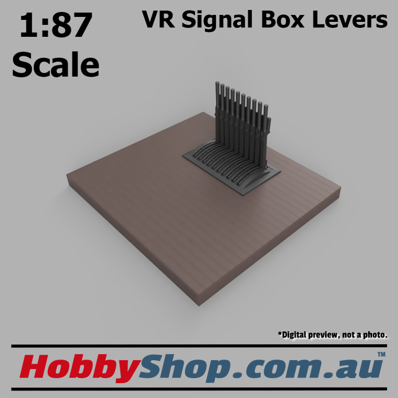 VR Signal Box #1 Levers & Floor HO 1:87 Scale