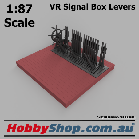 VR Signal Box #1 Levers & Floor HO 1:87 Scale