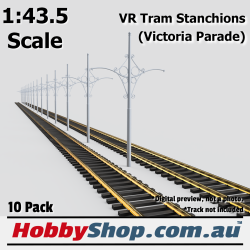 VR Tram Stanchions (Victoria Parade) 10 Pack O Scale 1:43.5 Scale