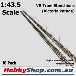 VR Tram Stanchions (Victoria Parade) 10 Pack O Scale 1:43.5 Scale