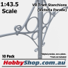 VR Tram Stanchions (Victoria Parade) 10 Pack O Scale 1:43.5 Scale