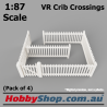 VR Picket Fence Crib Crossing #1 Set HO 1:87 Scale