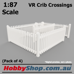 VR Picket Fence Crib Crossing #1 Set HO 1:87 Scale