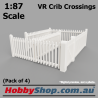 VR Picket Fence Crib Crossing #1 Set HO 1:87 Scale