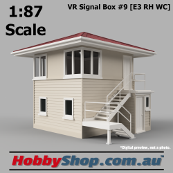 VR Signal Box #6 [E3 RH] Beige HO 1:87 Scale