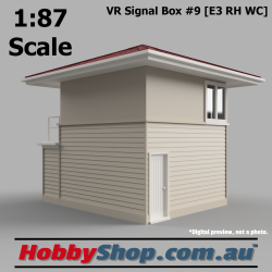 VR Signal Box #6 [E3 RH] Beige HO 1:87 Scale