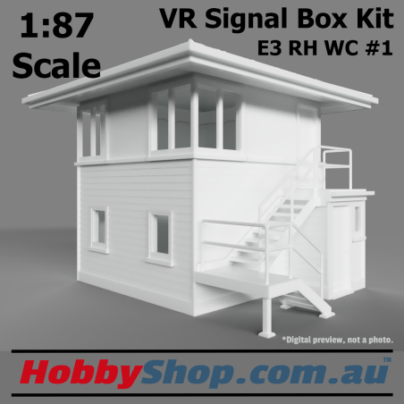 VR Signal Box #6 KIT [E3 RH] HO 1:87 Scale