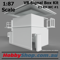 VR Signal Box #6 KIT [E3 RH] HO 1:87 Scale