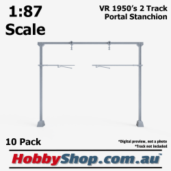 VR 1950s H Beam 2 Track Portal Stanchion HO 1:87 Scale - 10 pack