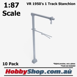 VR 1950s H Beam 1 Track Stanchion HO 1:87 Scale - 10 Pack