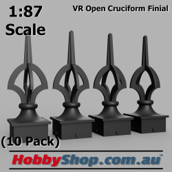 VR Open Cruciform Finials 1:87 HO Scale