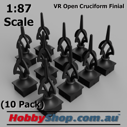 VR Open Cruciform Finials 1:87 HO Scale
