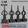 VR Open Cruciform Finials 1:48 O Scale