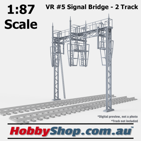 VR #5 Signal Bridge - 2 Track HO 1:87 Scale