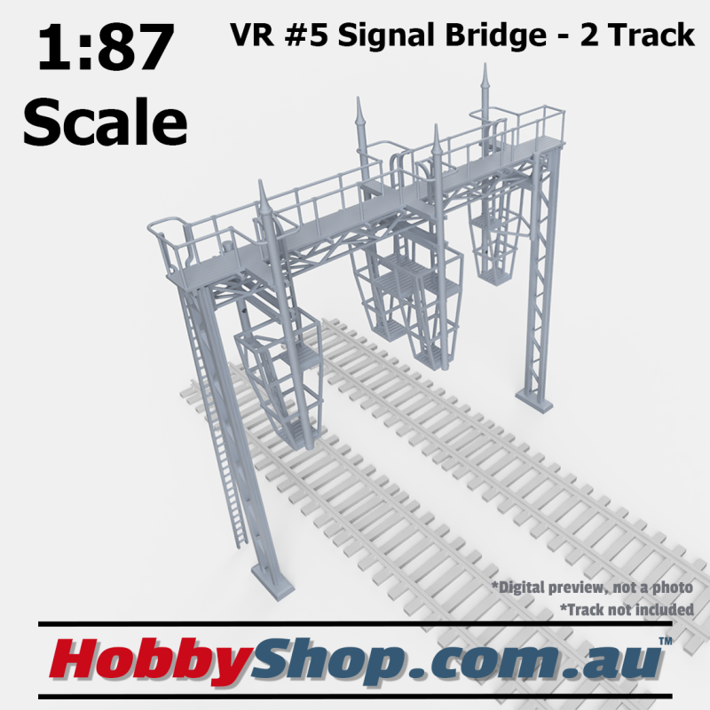 VR #5 Signal Bridge - 2 Track HO 1:87 Scale