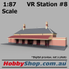 VR Station Building #8 Gothic Brick with Toilets HO 1:87 Scale