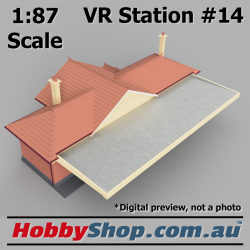 VR Station Building #14 Country Brick HO 1:87 Scale