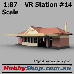 VR Station Building #14 Country Brick HO 1:87 Scale