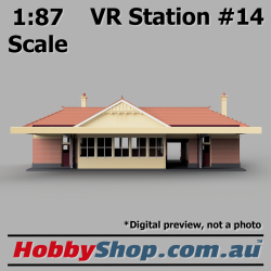 VR Station Building #14 Country Brick HO 1:87 Scale