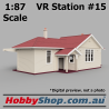 VR Station Building #15 Country Timber [Beige & Red] HO 1:87 Scale