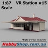 VR Station Building #15 Country Timber [Beige & Red] HO 1:87 Scale