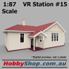VR Station Building #15 Country Timber [Beige & Red] HO 1:87 Scale