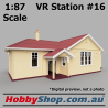 VR Station Building #16 Country Timber [Cream & Red] HO 1:87 Scale