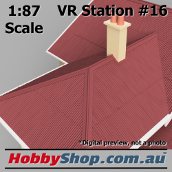 VR Station Building #16 Country Timber [Cream & Red] HO 1:87 Scale