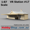 VR Station Building #17 Country Timber [Cream & Tin] HO 1:87 Scale