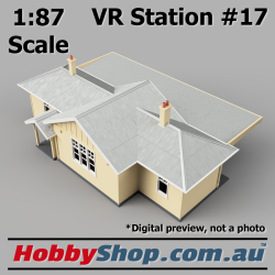 VR Station Building #17 Country Timber [Cream & Tin] HO 1:87 Scale