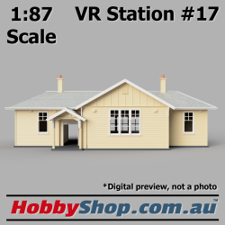 VR Station Building #17 Country Timber [Cream & Tin] HO 1:87 Scale