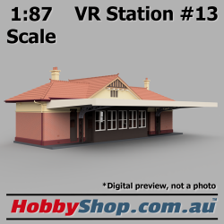 VR Station Building #13 Country Brick HO 1:87 Scale