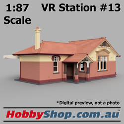 VR Station Building #13 Country Brick HO 1:87 Scale