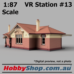 VR Station Building #13 Country Brick HO 1:87 Scale