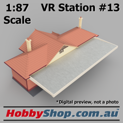 VR Station Building #13 Country Brick HO 1:87 Scale