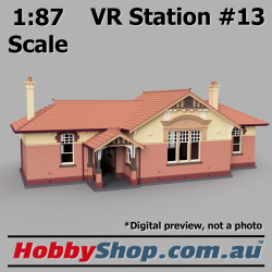 VR Station Building #13 Country Brick HO 1:87 Scale
