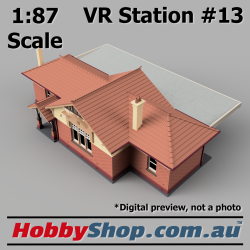 VR Station Building #13 Country Brick HO 1:87 Scale