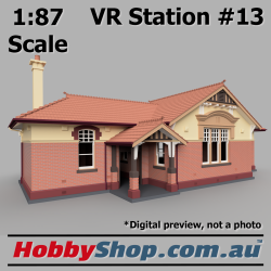VR Station Building #13 Country Brick HO 1:87 Scale