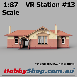 VR Station Building #13 Country Brick HO 1:87 Scale
